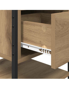 Armadio da Notte 2 pcs rovere artigianale 40 x 42 x 56 cm 2
