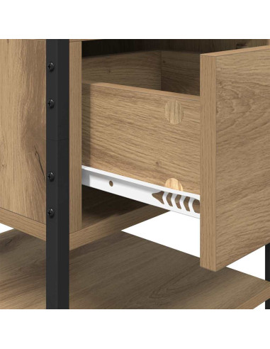 Armadio da Notte 2 pcs rovere artigianale 40 x 42 x 56 cm