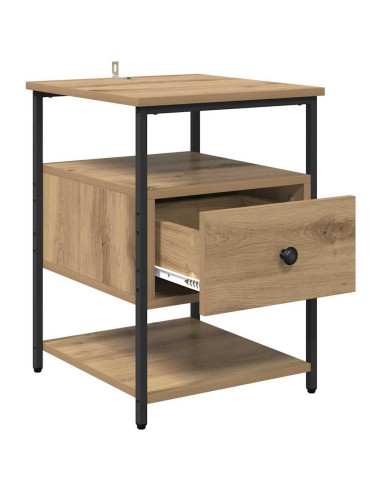 Armadio da Notte 2 pcs rovere artigianale 40 x 42 x 56 cm