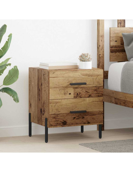 Armadio da Notte con cassetto Legno vecchio 40 x 35 x 47,5 cm