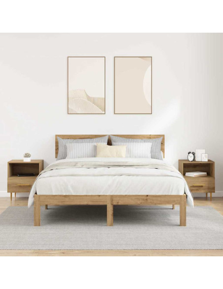 Comodino 2 pcs Marrone 40 x 35 x 47,5 cm Legno multistrato