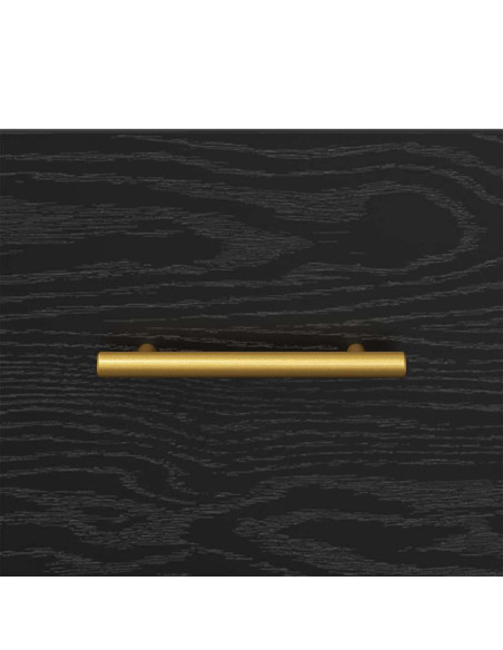 Comodino con cassetto Nero 40 x 35 x 47,5 cm Legno multistrato