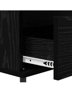 Credenza Rovere nero 35 x 40 x 70 cm Legno multistrato 2