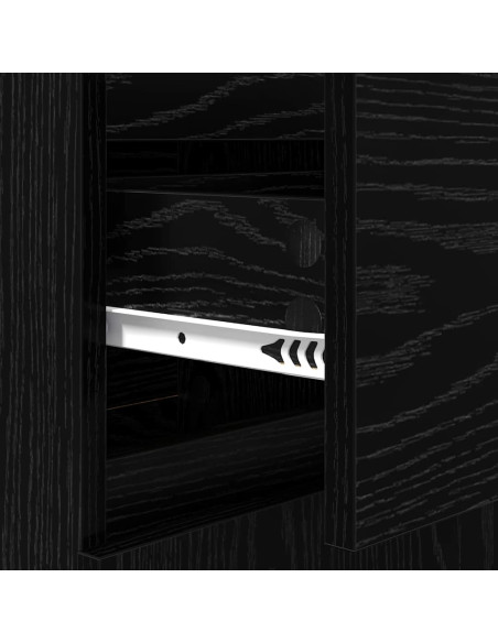 Credenza Rovere nero 35 x 40 x 70 cm Legno multistrato