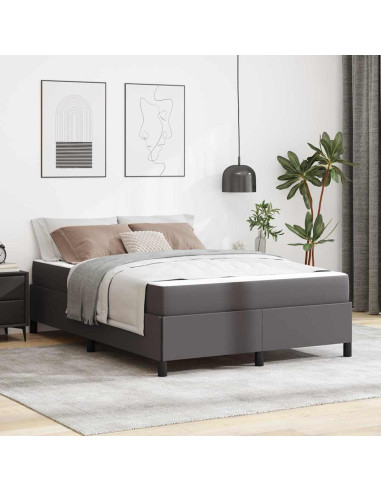 Struttura letto con materasso con materasso Grigio 160 x 200 cm