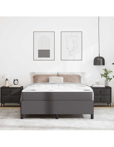 Struttura letto con materasso con materasso Grigio 160 x 200 cm