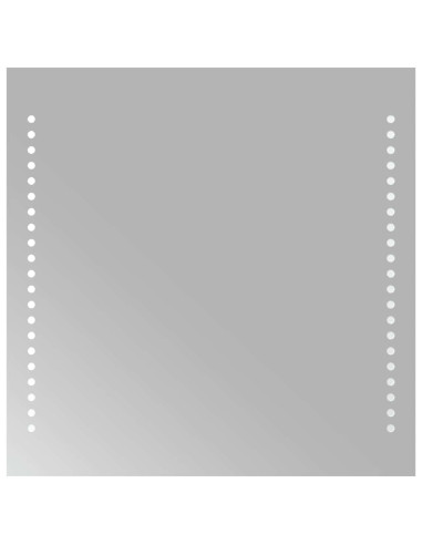 Specchio da Bagno con Luci LED 40x40 cm