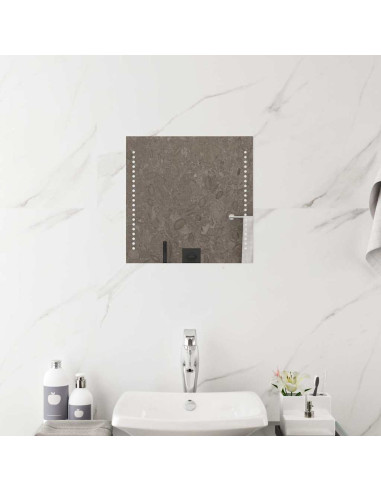 Specchio da Bagno con Luci LED 40x40 cm