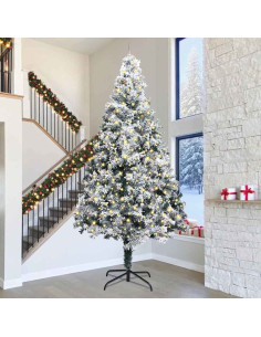 Albero di Natale artificiale preilluminato con set di palline 2