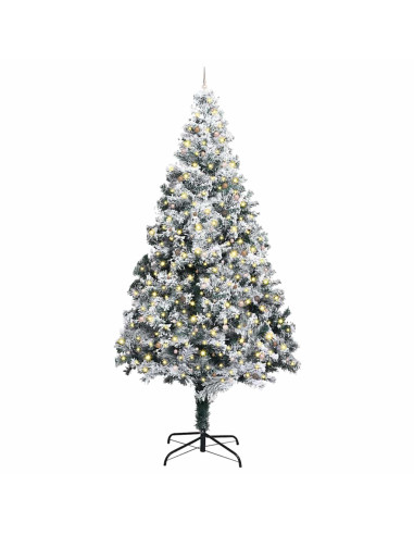 Albero di Natale artificiale preilluminato con set di palline