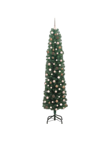 Albero di Natale snodato Verde 180 cm Plastica e metallo