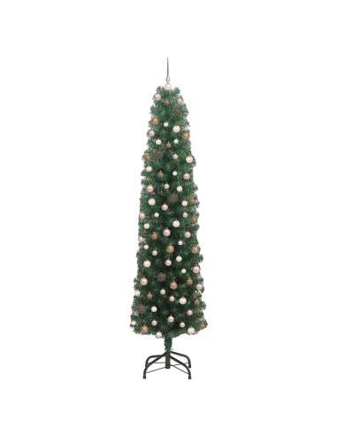 Albero di Natale snodato Verde 210 cm Plastica e metallo