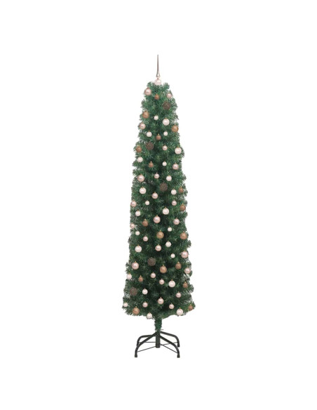 Albero di Natale snodato Verde 210 cm Plastica e metallo