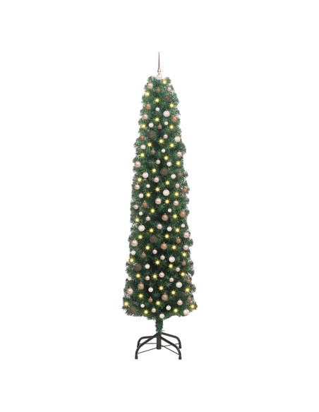 Albero di Natale snodato con supporto Verde 61 x 61 x 240 cm