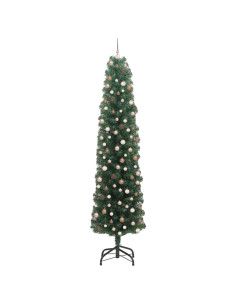 Albero di Natale artificiale con 300 LED Verde 240 cm 2