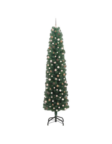 Albero di Natale snodato con supporto Verde 61 x 61 x 240 cm
