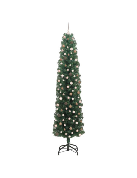 Albero di Natale snodato con supporto Verde 61 x 61 x 240 cm