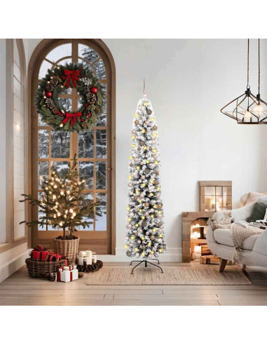 Albero di Natale snodato con supporto Verde 48 x 48 x 180 cm