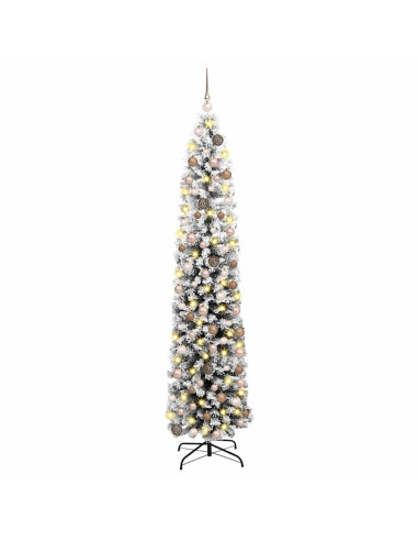 Albero di Natale snodato con supporto Verde 48 x 48 x 180 cm