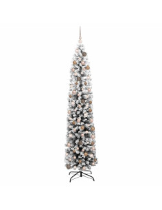 Albero di Natale artificiale con 300 LED Verde 180 cm 2