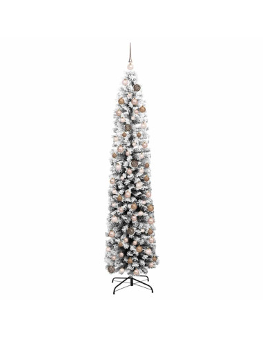 Albero di Natale snodato con supporto Verde 48 x 48 x 180 cm