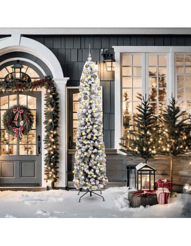 Albero di Natale snodato con supporto Verde 55 x 55 x 210 cm