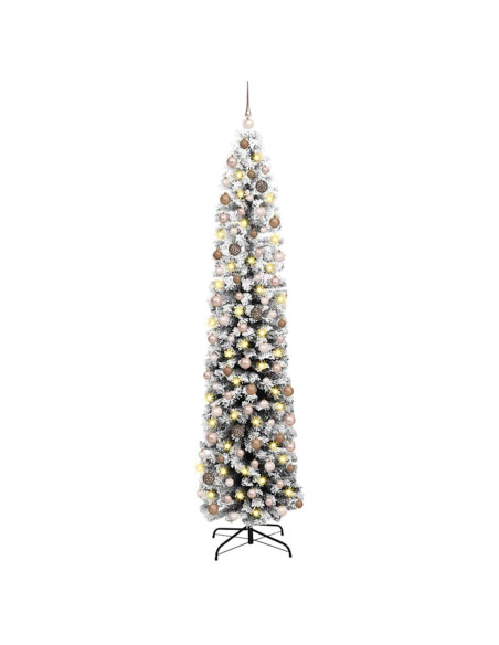 Albero di Natale snodato con supporto Verde 55 x 55 x 210 cm