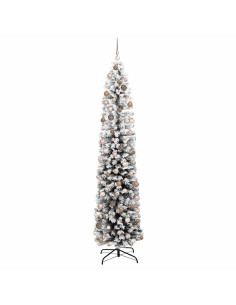 Albero di Natale artificiale con 300 LED Verde 210 cm 2