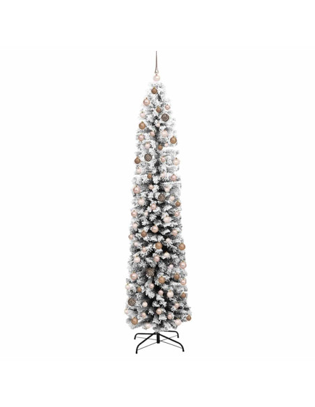 Albero di Natale snodato con supporto Verde 55 x 55 x 210 cm