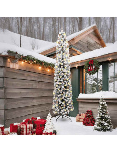 Albero di Natale snodato Verde 240 cm Plastica e metallo 2