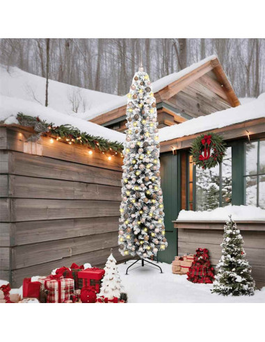 Albero di Natale snodato Verde 240 cm Plastica e metallo