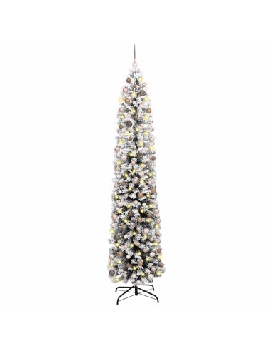 Albero di Natale snodato Verde 240 cm Plastica e metallo