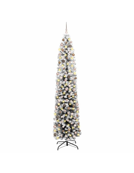 Albero di Natale snodato Verde 240 cm Plastica e metallo