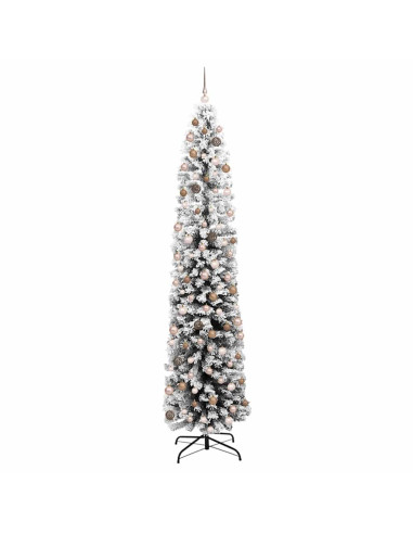 Albero di Natale snodato Verde 240 cm Plastica e metallo