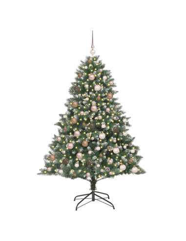 Albero di Natale artificiale con 300 LED Verde 180 cm