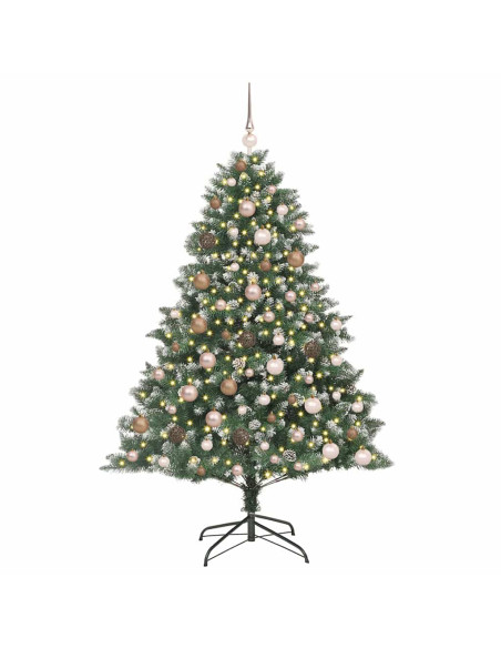 Albero di Natale artificiale con 300 LED Verde 180 cm