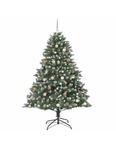 Albero di Natale artificiale con 300 LED Verde 210 cm