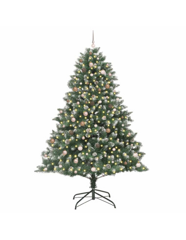 Albero di Natale artificiale con 300 LED Verde 240 cm