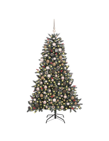 Albero di Natale artificiale con 300 LED Verde 180 cm
