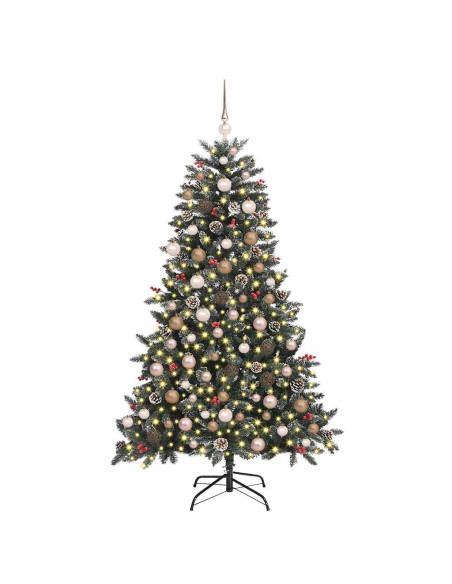 Albero di Natale artificiale con 300 LED Verde 180 cm