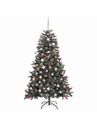 Albero di Natale artificiale con 300 LED Verde 180 cm