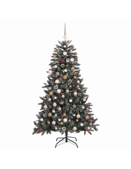 Albero di Natale artificiale con 300 LED Verde 180 cm