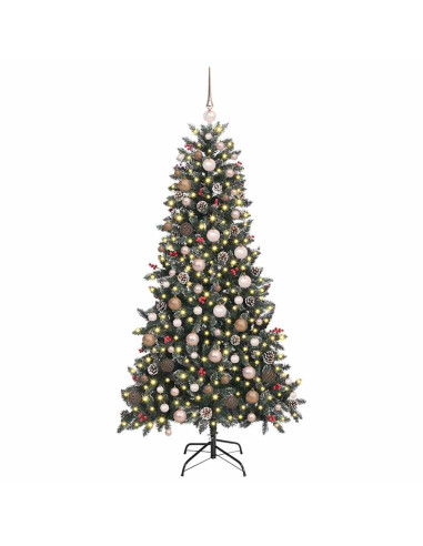 Albero di Natale artificiale con 300 LED Verde 210 cm