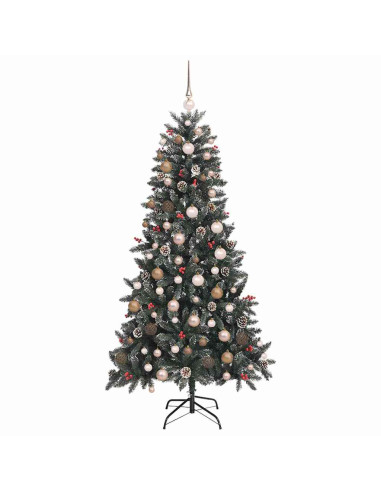 Albero di Natale artificiale con 300 LED Verde 210 cm