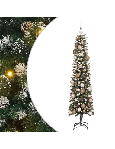 Albero di Natale artificiale con 300 LED Verde 180 cm