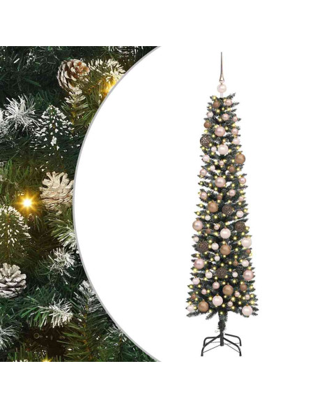 Albero di Natale artificiale con 300 LED Verde 180 cm