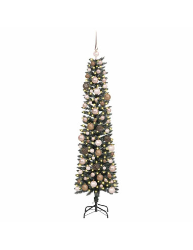 Albero di Natale artificiale con 300 LED Verde 180 cm