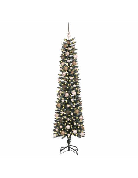 Albero di Natale artificiale con 300 LED Verde 210 cm