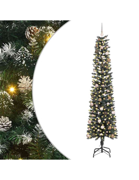Albero di Natale artificiale con 300 LED Verde 240 cm