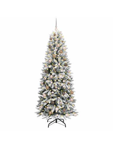 Albero di Natale artificiale Bianco 210 cm
